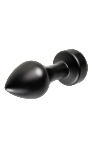 Металлическая анальная пробка в чёрном цвете Pipedream Mini Luv Plug PD4436-23