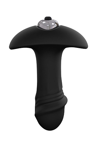 Чёрная анальная втулка с вибрацией S-HANDE Stararrow SHD-012 (10 см)