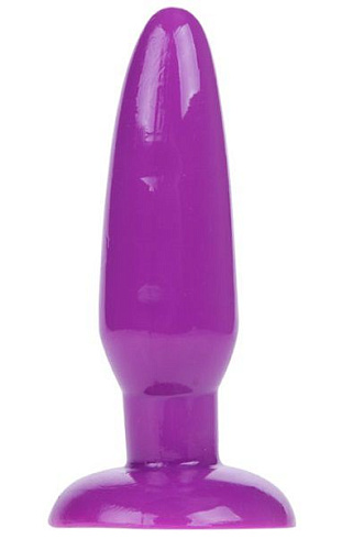 Фиолетовая анальная пробка с присоской Baile BI-017001R-0603S (13,5 см)