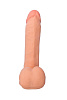 Перезаряжаемый вибратор-реалистик с пультом ДУ телесного цвета ToyFa 987002 (17 см)