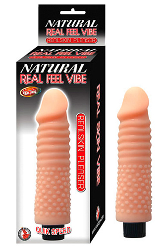 Вибромассажёр телесного цвета Pipedream Natural Real Feel Vibe Real Skin 2 PDNS2648 (17 см)