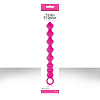 Розовая анальная цепочка из силикона NS Novelties PERLES D AMOUR NSN-0530-14 (22 см)