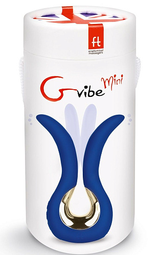 Вибратор с ушками синего цвета Fun Toys Gvibe Mini FT10295