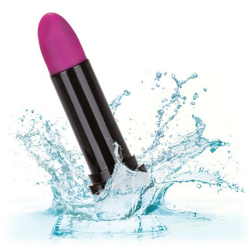 Чёрный оригинальный вибратор-помада California Exotic Novelties Hide Play Lipstick SE-2930-15-2