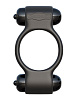 Чёрное эрекционное с двумя виброэлементами кольцо Pipedream Magic Touch Couples Ring PD5906-23