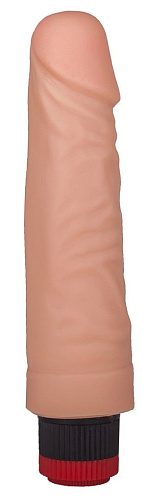 Гелевый вибратор с крупной головкой телесного цвета LOVETOY (А-Полимер) 111100 (17,5 см)