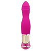 Ярко-розовый вибратор с ротацией Howells ECSTASY Deluxe Rippled Vibe 173806pink (20 см)