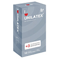 Презервативы с рёбрами Unilatex Ribbed №12 + №3 (12 шт + 3 шт)