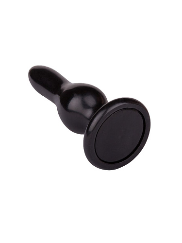 Чёрная анальная пробка LOVETOY (А-Полимер) MAGNUM 13 421300 (14 см)