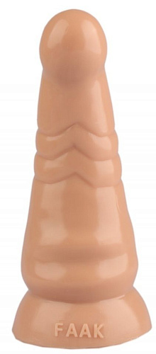 Телесная анальная втулка с круглой головкой Сумерки богов 1016-78 BX DD (20 см)