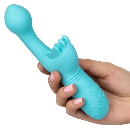 Голубой вибратор-кролик California Exotic Novelties Rechargeable Butterfly Kiss SE-0783-10-3