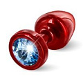 Красная пробка с голубым кристаллом DIOGOL ANNI round Red T1 Blue 9020060077 (6 см)