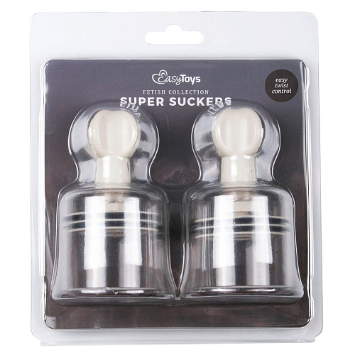 Набор из 2 вакуумных дымчатых стимуляторов EDC Wholesale Super Suckers ET046CLR