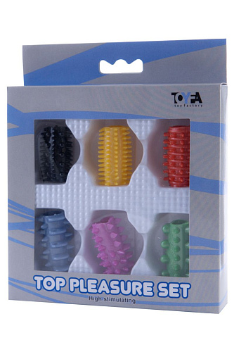 Набор из шести разноцветных насадок ToyFa 888100