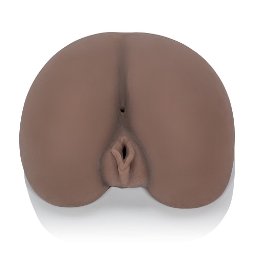 Попка и вагина коричневого цвета с вибрацией California Exotic Novelties Vivid Raw Bootylicious SE-7520-20-3