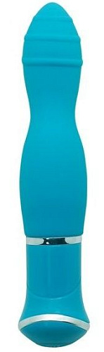 Голубой вибратор Howells ECSTASY Rippled Vibe 173802blue (19,5 см)