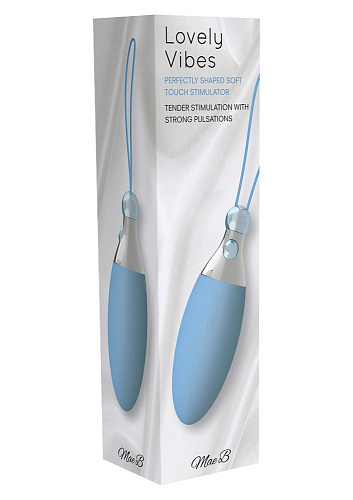 Голубой вибростимулятор Mae B Lovely Vibes Stimulator 10628LV (11 см)
