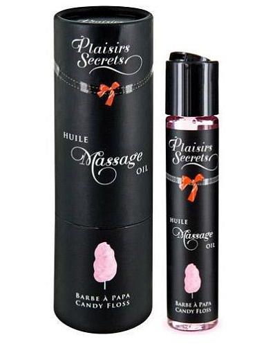 Массажное масло с ароматом сладкой ваты Plaisir Secret Huile de Massage Gourmande Barbe à Papa 826030 (59 мл)