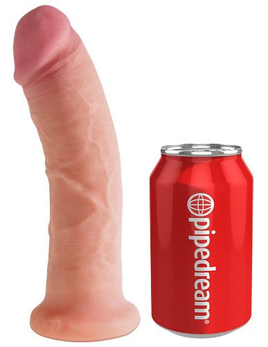 Телесный фаллоимитатор на присоске Pipedream Dual Density 8 Cock PD5703-21 (20,3 см)