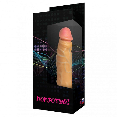 Телесный фаллоимитатор-реалистик с присоской Сумерки богов №9 201-09 BX DD (19,5 см)