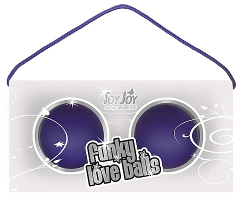 Фиолетовые вагинальные шарики Toy Joy Funky Love balls 3006009853