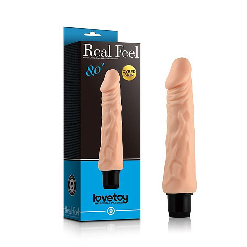 Телесный вибратор-реалистик Lovetoy Real Feel 9 LV1000 (19,5 см)