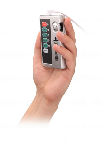 Бежевые перчатки с электростимуляцией Shots Media BV E-Stimulation Gloves ELC006GRY