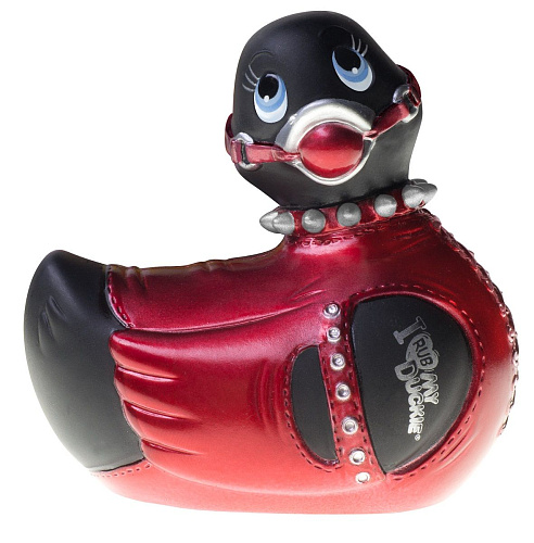 Чёрно-малиновый вибратор-утенок Big Teaze Toys I Rub My Duckie Bondage 10184