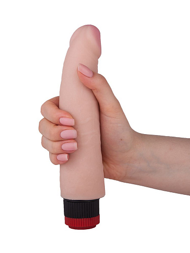 Реалистичный вибратор без мошонки с встроенным контроллером телесного цвета LOVETOY (А-Полимер) 800700 (17,5 см)