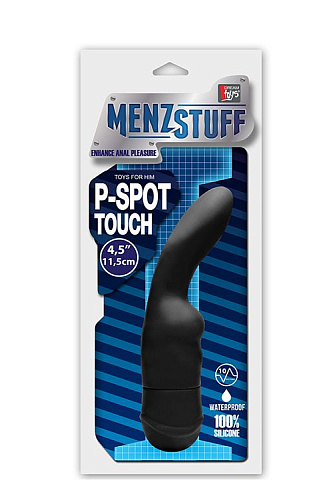 Вибромассажёр простаты чёрного цвета Dream Toys MENZSTUFF P-SPOT TOUCH VIBE BLACK21072