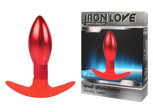 Каплевидная анальная втулка красного цвета Bior toys IL-28006-RED (9,6 см)