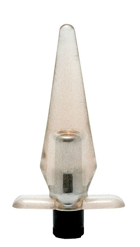 Дымчатая анальная пробка с вибрацией Gopaldas SLIMLINE BUTT PLUG 903022 (12 см)