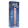 Телесный вибратор-реалистик Doc Johnson The Realistic Cock ULTRASKYN Without Balls Vibrating 10” 1160-31-BX (29,2 см)