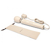 Кремовый проводной вибромассажёр с 10 скоростями Le Wand Cream LW-020-CRM