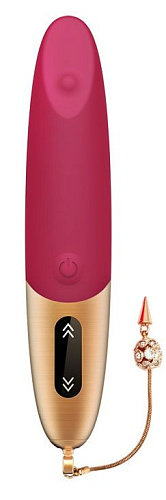 Малиновый вибромассажёр Viotec DYSIS BRIGHT 1811P1 (12,6 см)