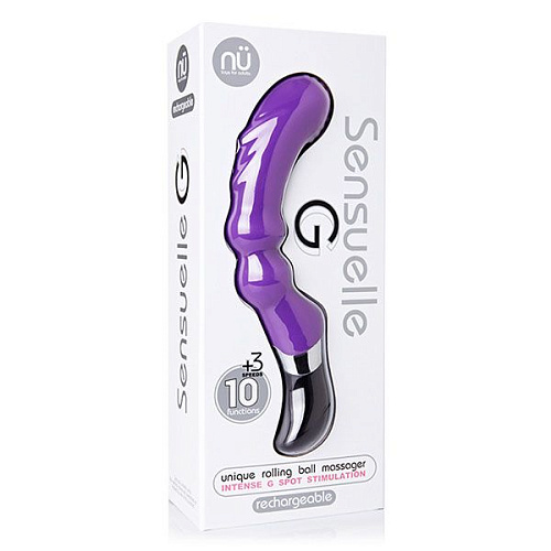 Фиолетовый вибромассажёр для стимуляции G-точки NU Sensuelle G 340113 (21,5 см)