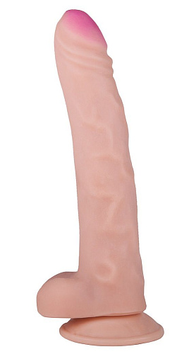Телесный фаллоимитатор на присоске из неоскин LOVETOY (А-Полимер) 814800