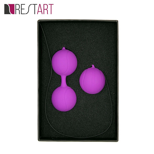 Фиолетовый набор для тренировки вагинальных мышц RestArt Kegel Balls RA-302_f