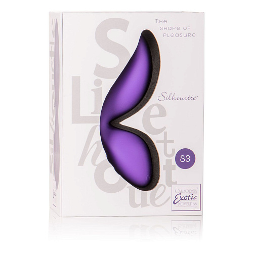 Фиолетовый вибромассажёр California Exotic Novelties Silhouette S3 SE-4588-50-3 (12,75 см)