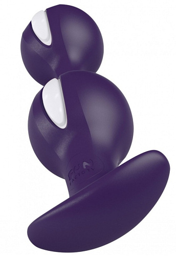 Фиолетово-белые анальные шарики Fun Factory B Balls Duo 39166 (12,5 см)