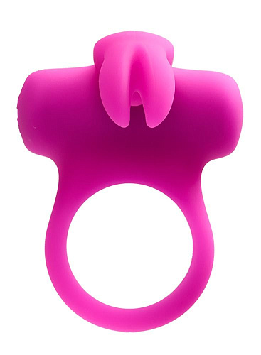 Лиловое эрекционное перезаряжаемое виброкольцо VeDO Frisky Bunny 05961400000