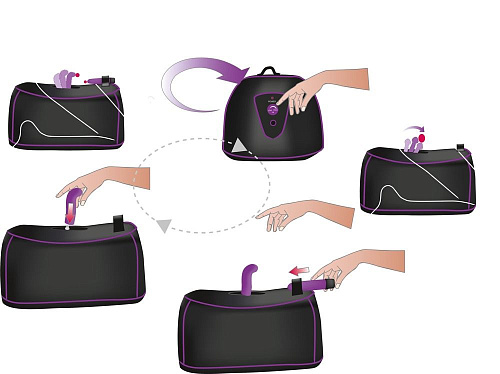 Чёрно-фиолетовая секс-машина Orion G-Spot Mashine 0584193