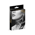 Оригинальный чёрный ошейник-чокер со шнуровкой Bijoux Pour Toi 6060020010