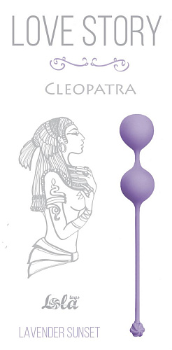 Сиреневые вагинальные шарики Lola toys Cleopatra Lavender Sunset 3007-02Lola