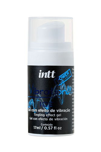 Жидкий массажный гель с охлаждающим эффектом и эффектом вибрации INTT VIBRATION Extra-strong Ice  FU33