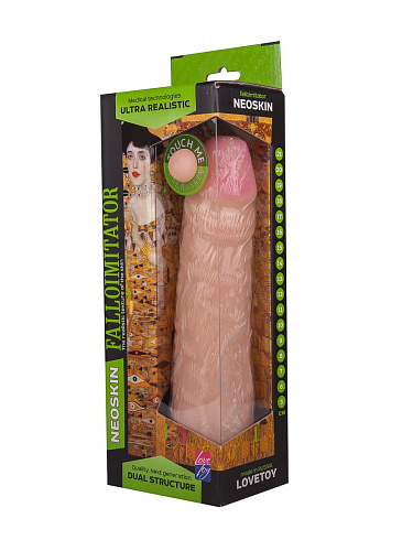 Телесный фаллоимитатор на присоске LOVETOY (А-Полимер) HUMAN FORM 611007 (20 см)