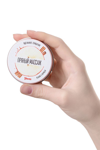 Массажная свеча с ароматом яблока и корицы ToyFa «Пряный массаж»  722008