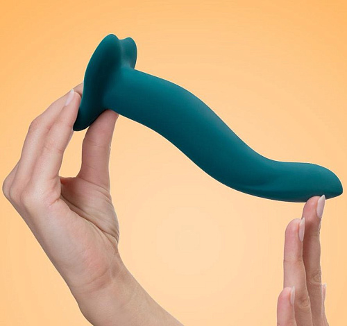 Зелёный гнущийся фаллоимитатор Fun Factory Limba Flex M 20001 (18 см)