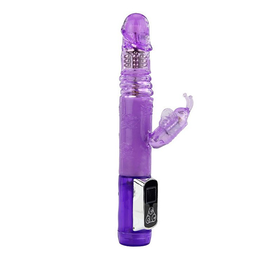 Вибратор фиолетового цвета с ротацией Baile Up and Down Love BW-037552-0603 (24 см)