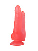 Двойной стимулятор на присоске розового цвета LOVETOY (А-Полимер) 214700 (17 см)
